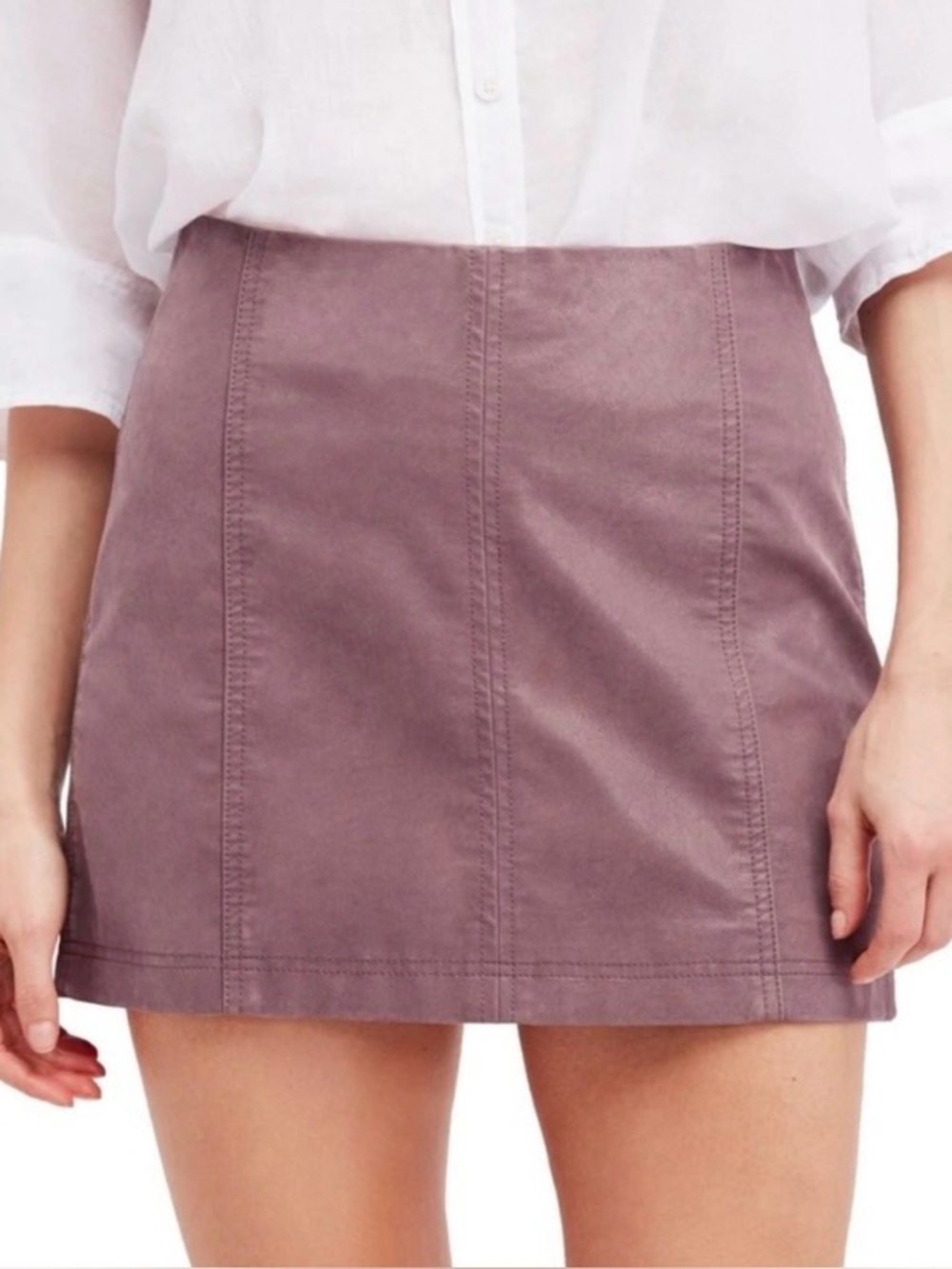 Free People Modern Femme Mauve Skirt Size 8